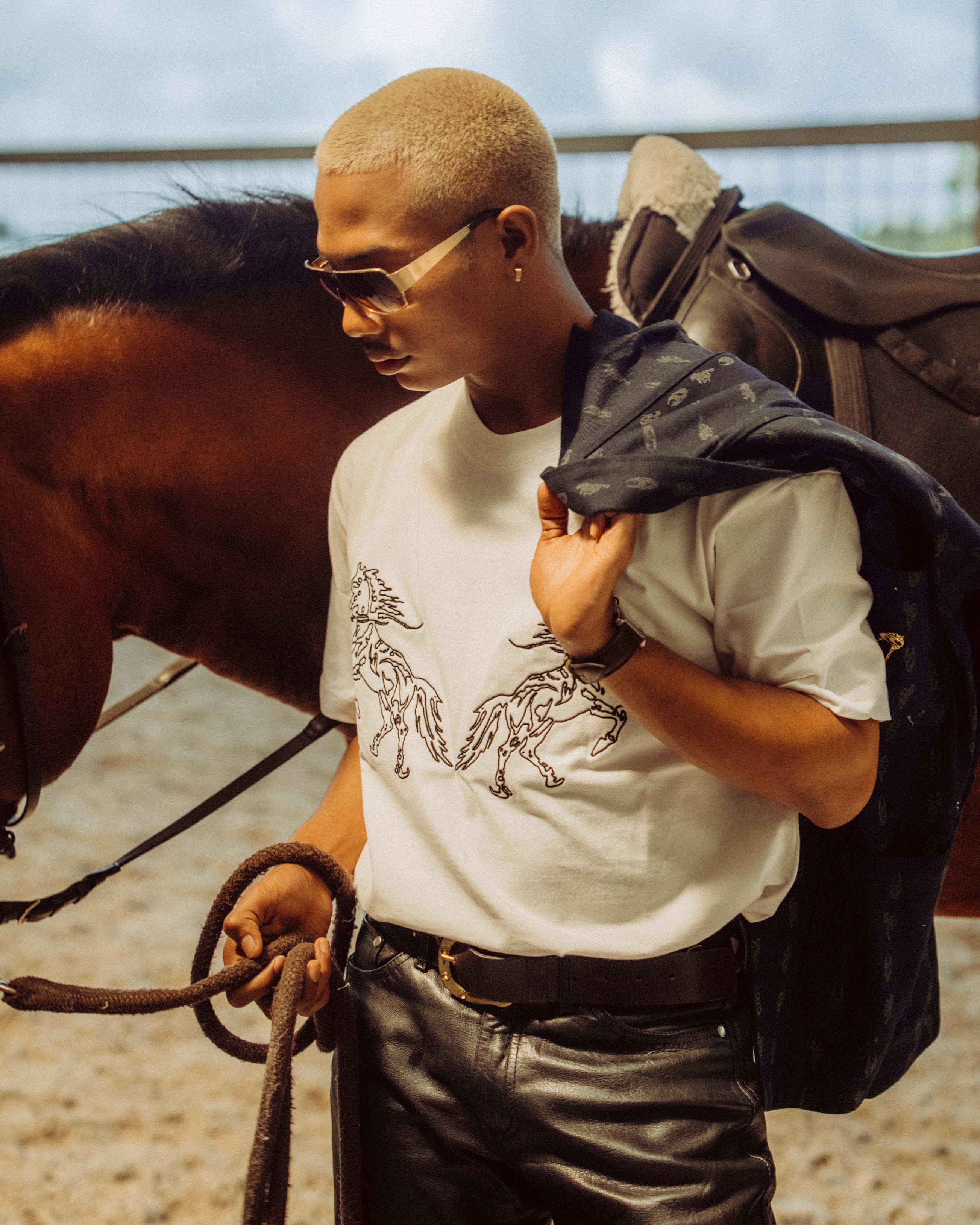 Stallion White Tshirt