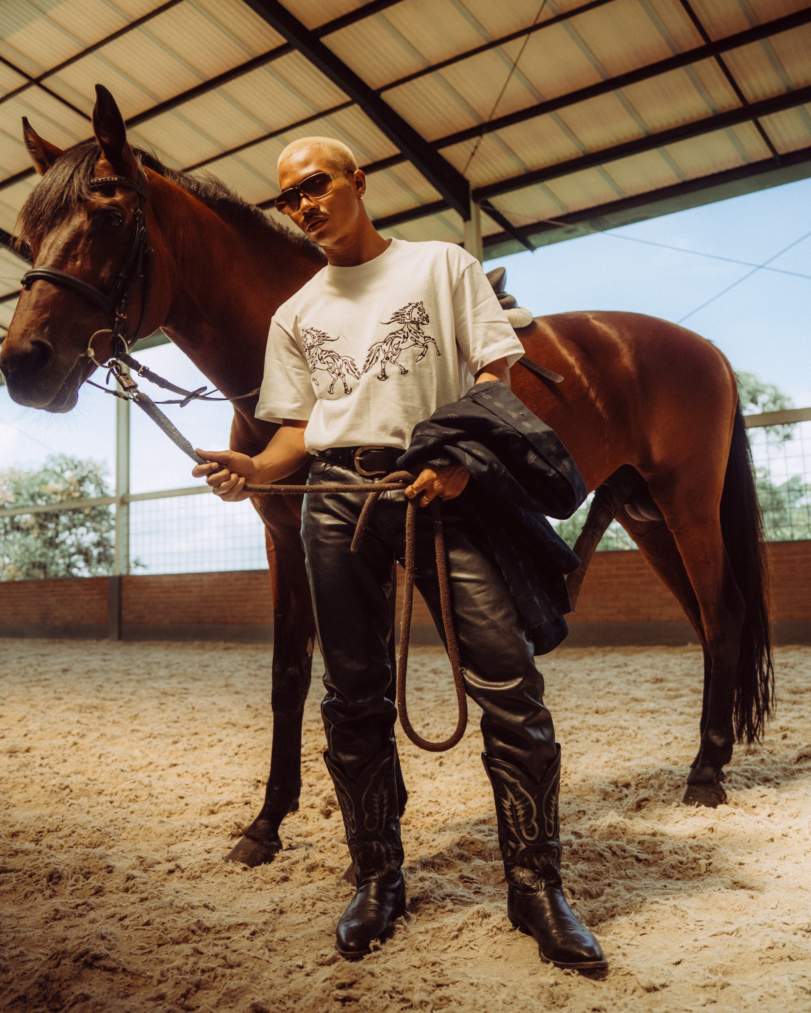 Stallion White Tshirt