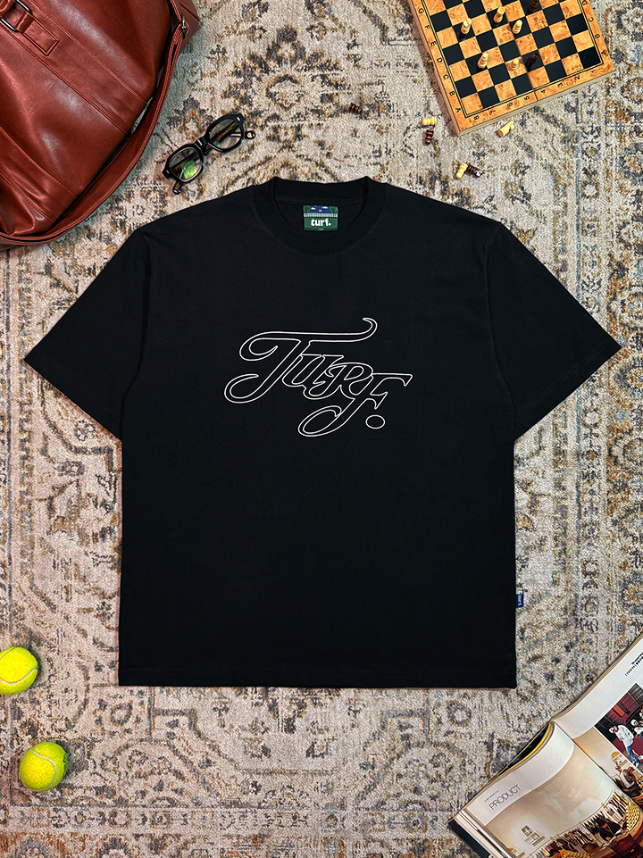 Cursive Black T-Shirt