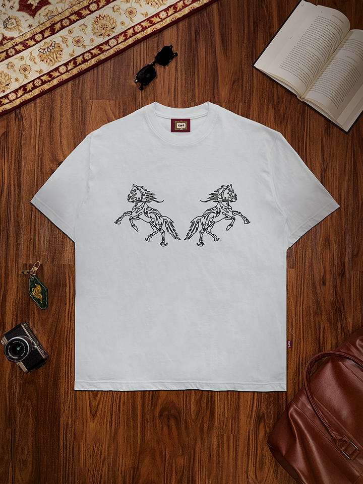 Stallion White Tshirt