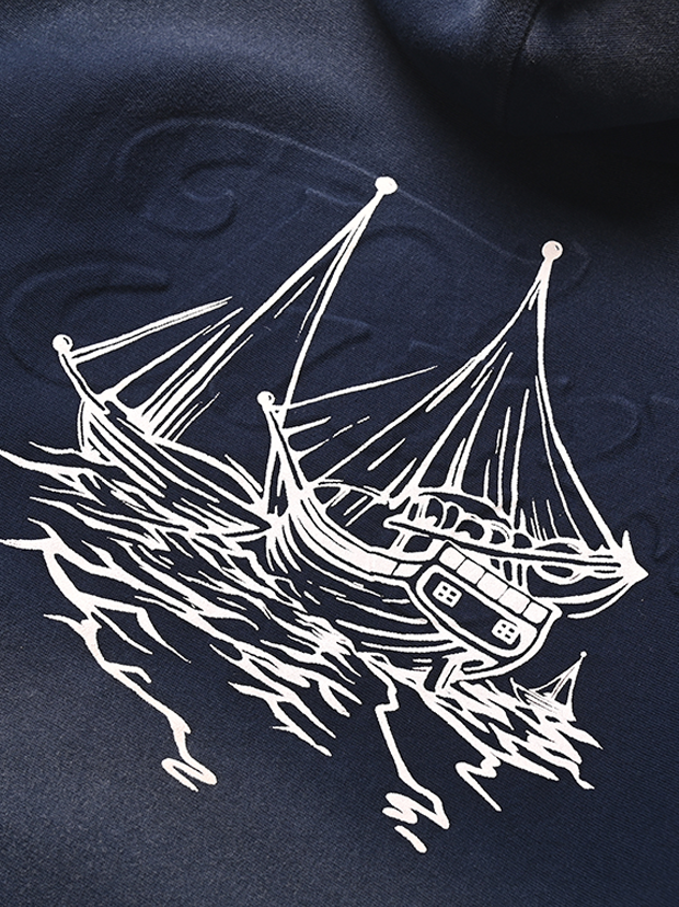 Leeward Navy Hoodie