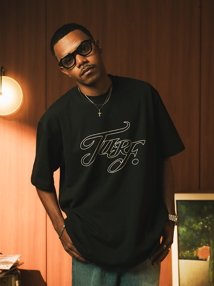 Cursive Black T-Shirt