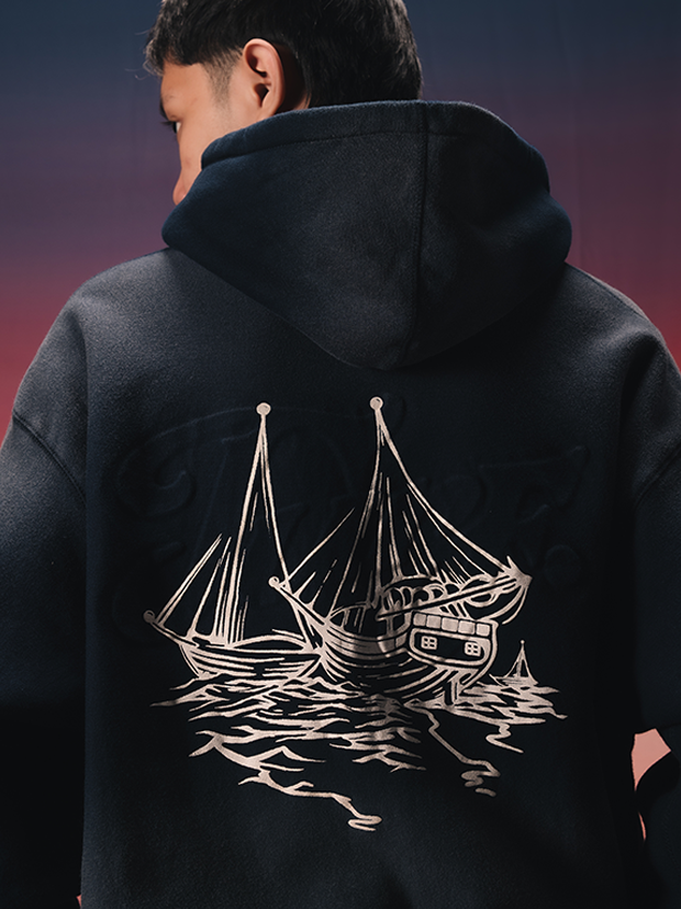 Leeward Navy Hoodie