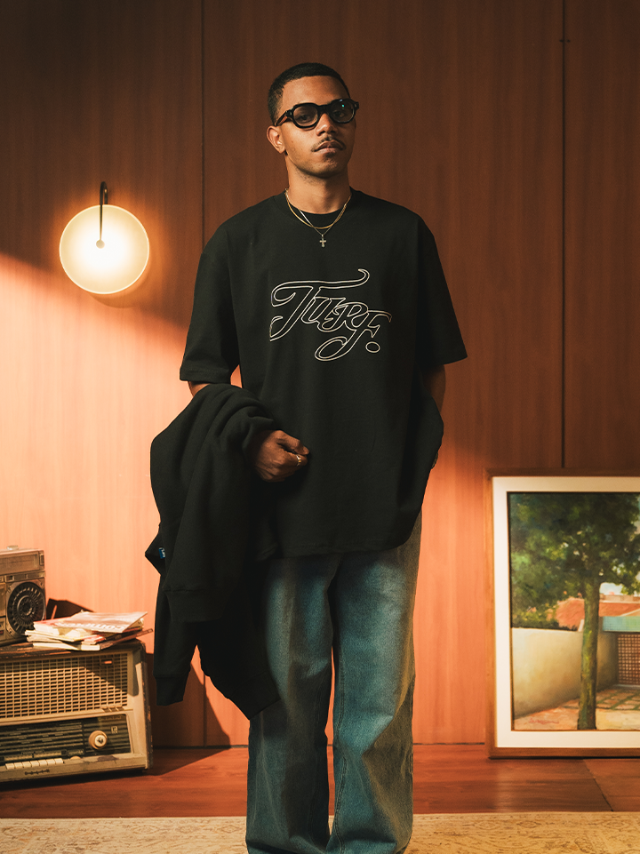 Cursive Black T-Shirt