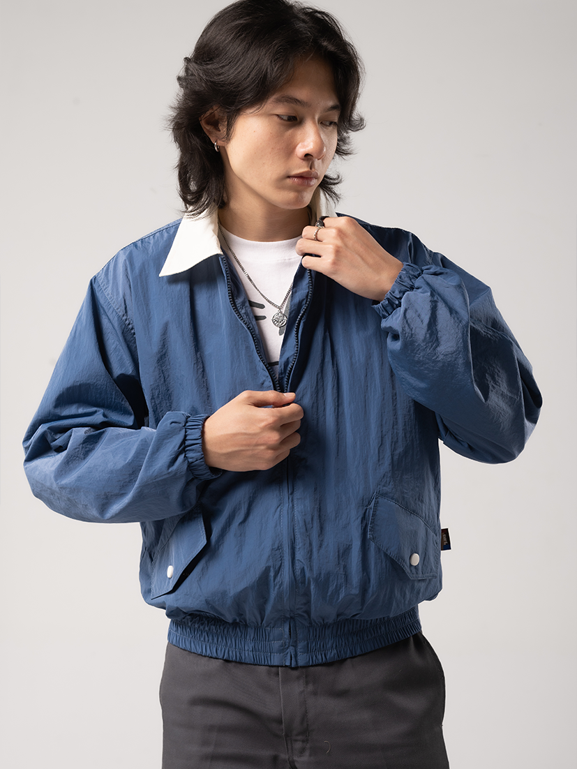 Ave Blue Nylon Jacket