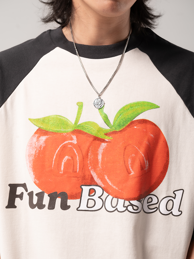 Dose Cream Black Raglan T-Shirt
