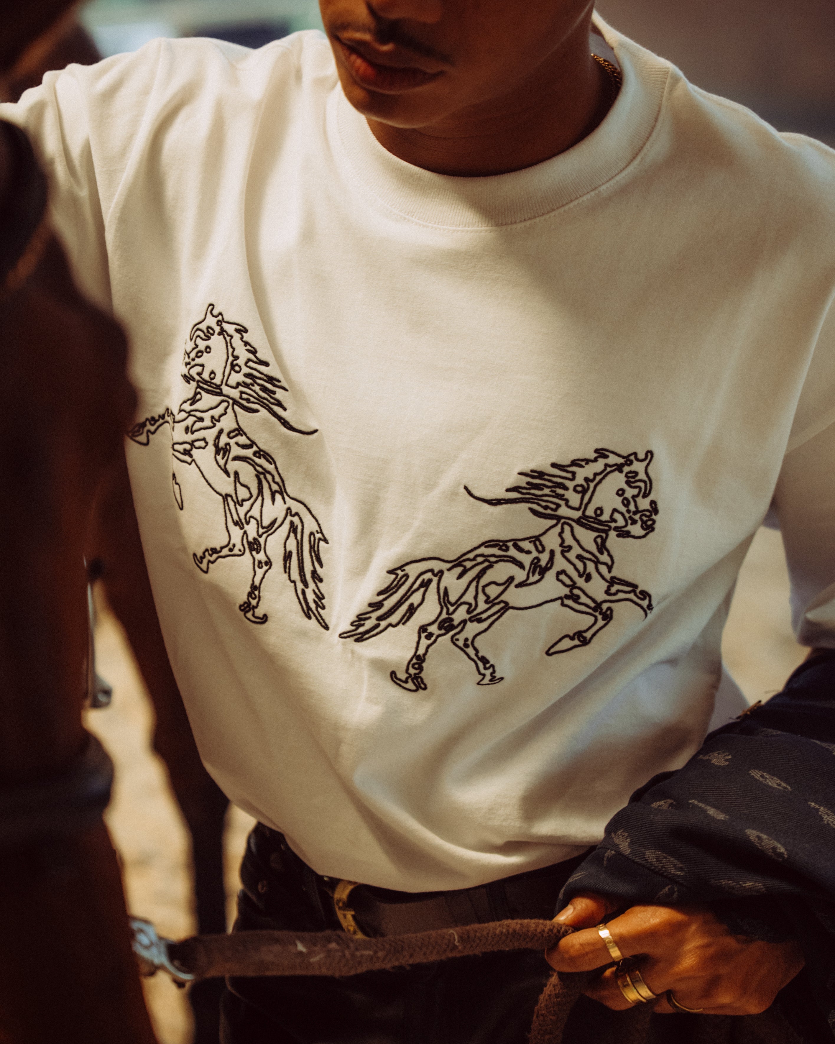 Stallion White Tshirt