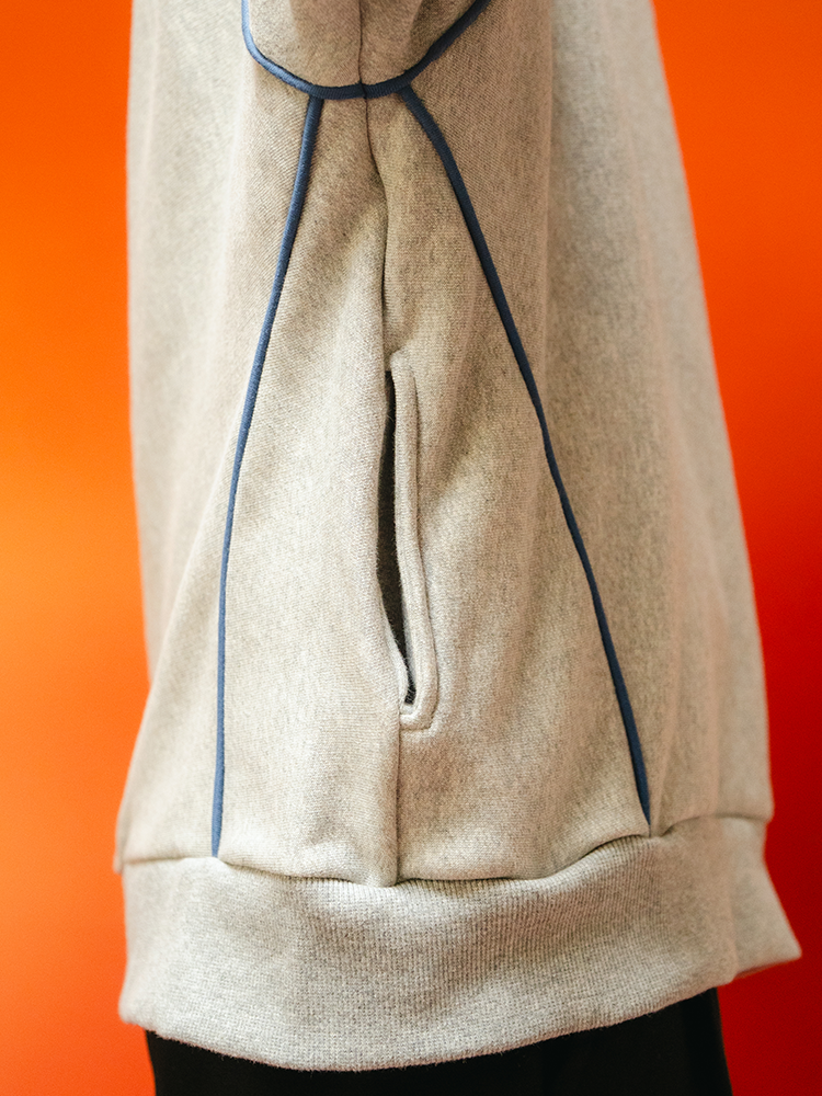 Court Misty Grey Half-Zip
