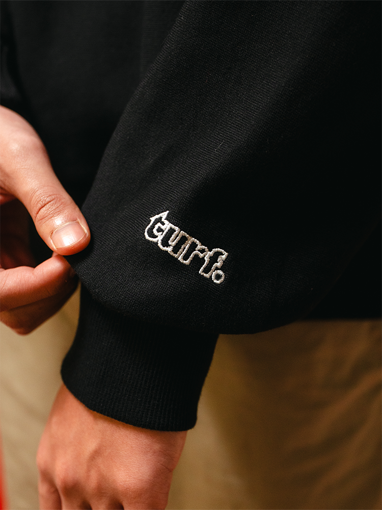 Court Black Half-Zip